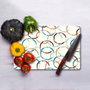 Hermia Tabla de Cortar de Vidrio Templado Multicolor 20 x 30 cm